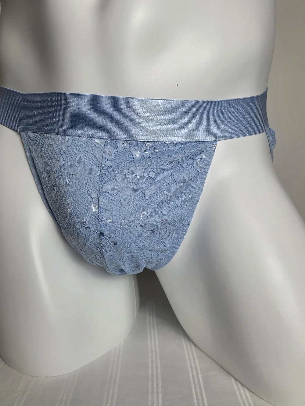 Cosabella Light Blue Lace Men's Jockstrap